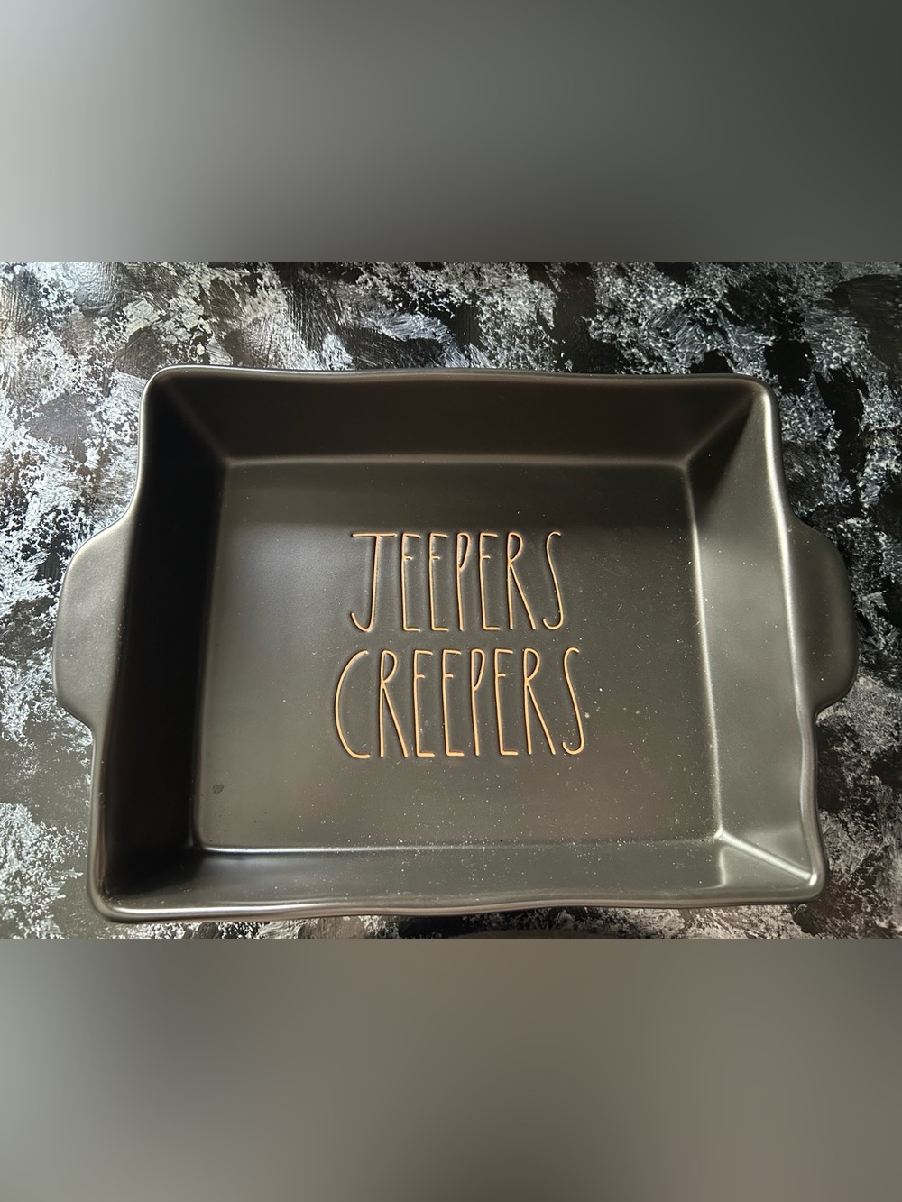 Rae Dunn “Jeeper Creepers” Halloween Baking Dish